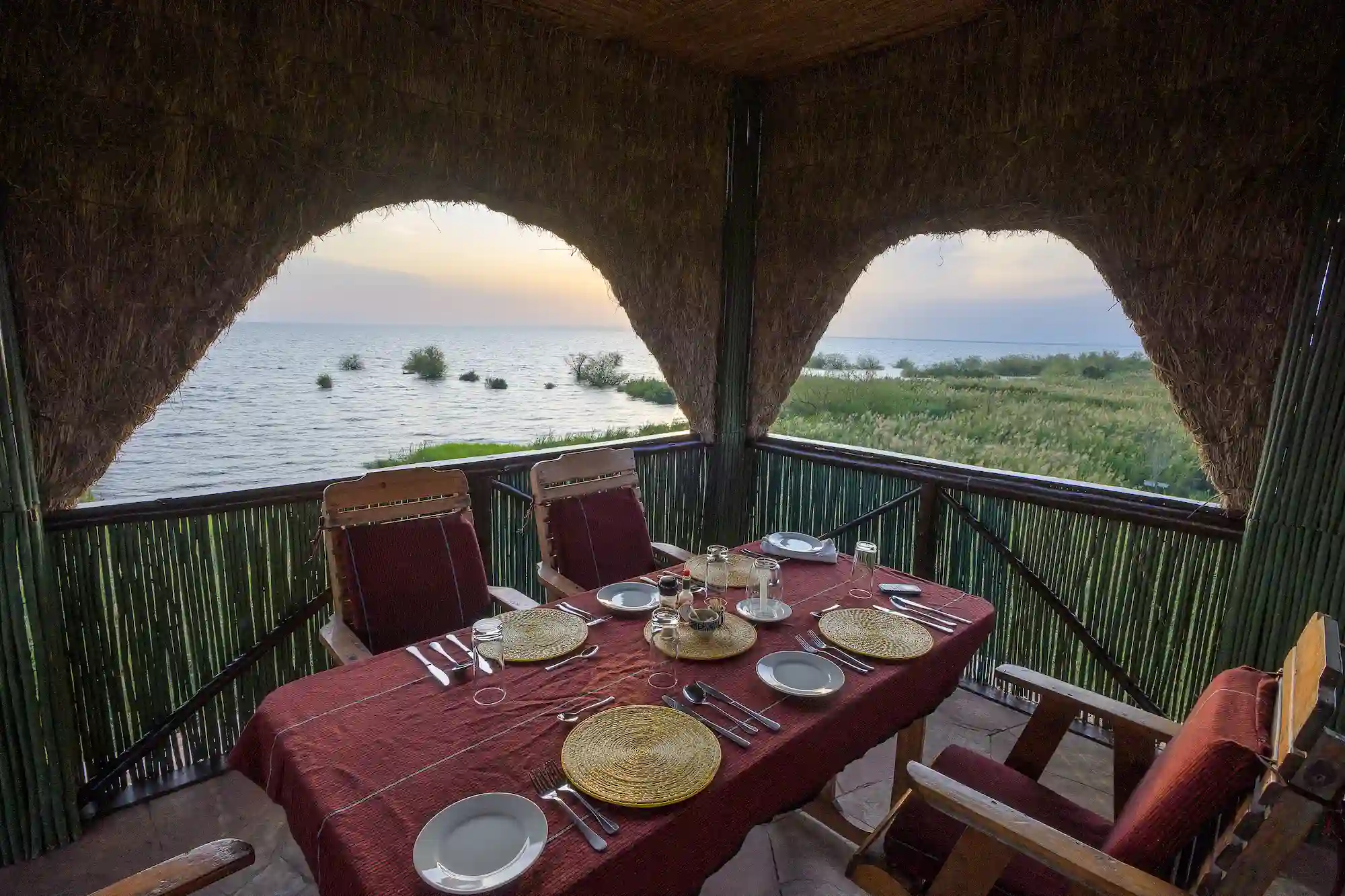 Little Okavango Camp tower restaurant